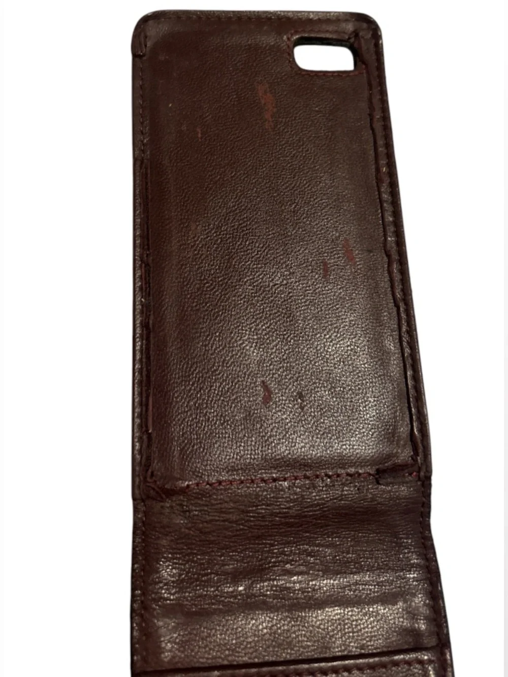 CHANEL iPhone Flip Case SE/5/5S Black Caviar Leather PROJECT